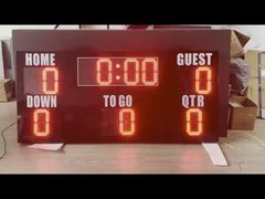 American Football Scoreboard mit Hauptuhr/Score/Down/Togo/Qtr