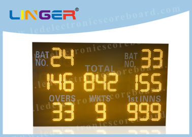 Einfache Kricket-Anzeigetafel-bernsteinfarbige Stellen-Farbe 110V | der Installations-LED Eingangsleistung 240V