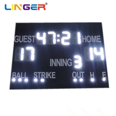 Wireless Control LED Baseball Scoreboard mit einfacher Installation und rot/gelb