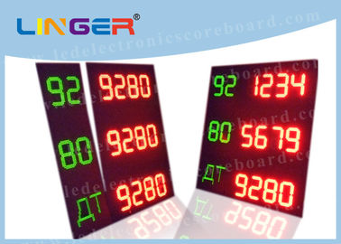 Einige Linien LED-Gaspreis-Zeichen mit einem Fernprüfer CER/ROHS genehmigten