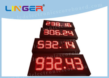 Großes LED-Gaspreis-Zeichen-rote Farbe mit 6 Linien Aluminiumrahmen-/Eisen-Kabinett