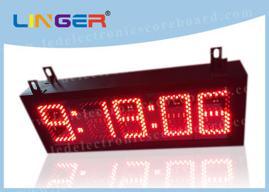 Digitaluhr der rote Farbstellen-LED Mit Sekunden-unterschiedlicher Art 300*850*100mm