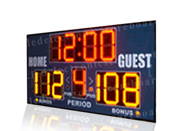 Einfacher Installations-Basketball-tragbare Anzeigetafel, Basketball-Ergebnis-Uhr mit Klammern